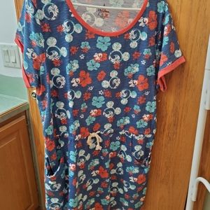 Disney Store Dress with pockets Tropical hibiscus XL NWOT